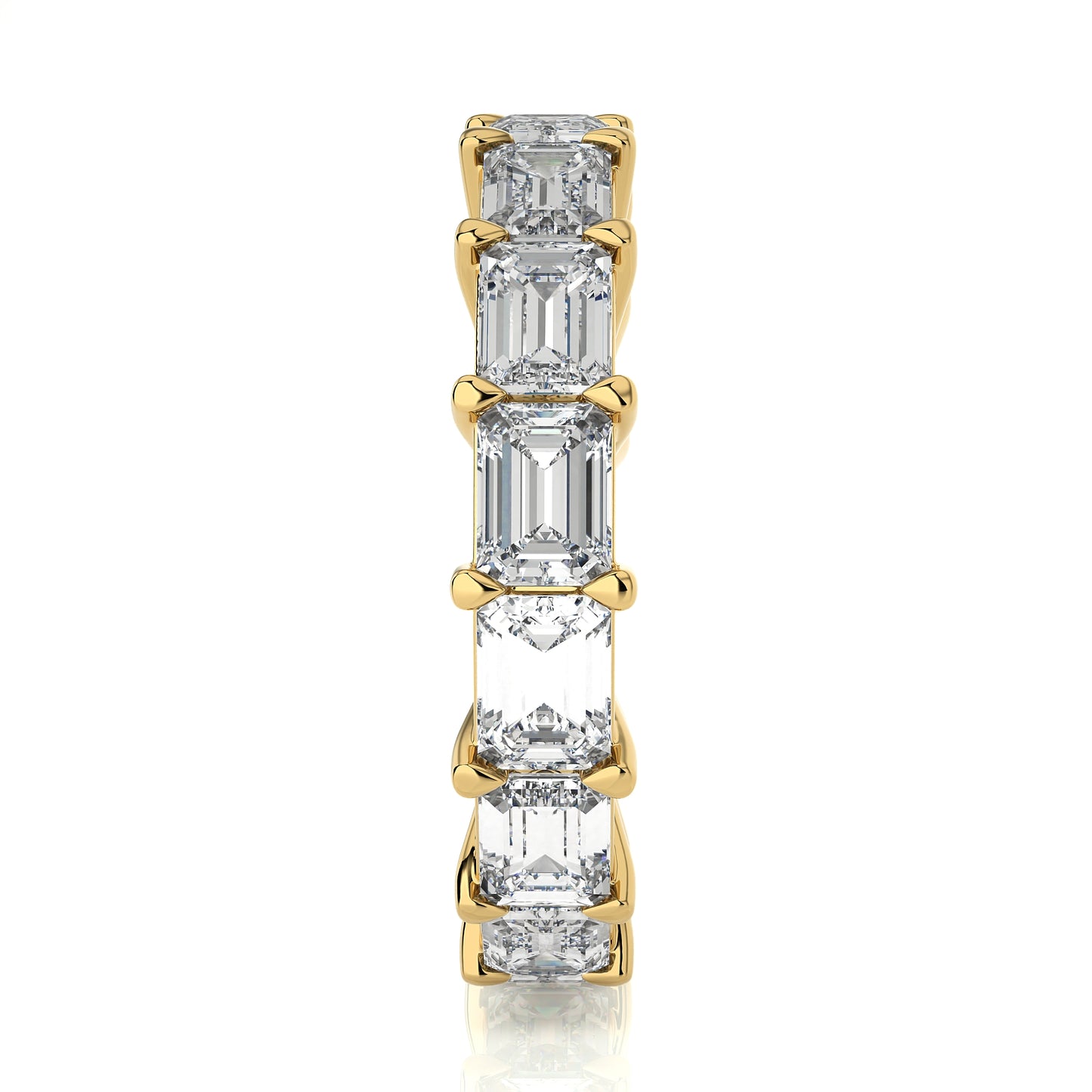 5.40 Ct Eternity Band East-West Engagement Ring & Wedding Ring