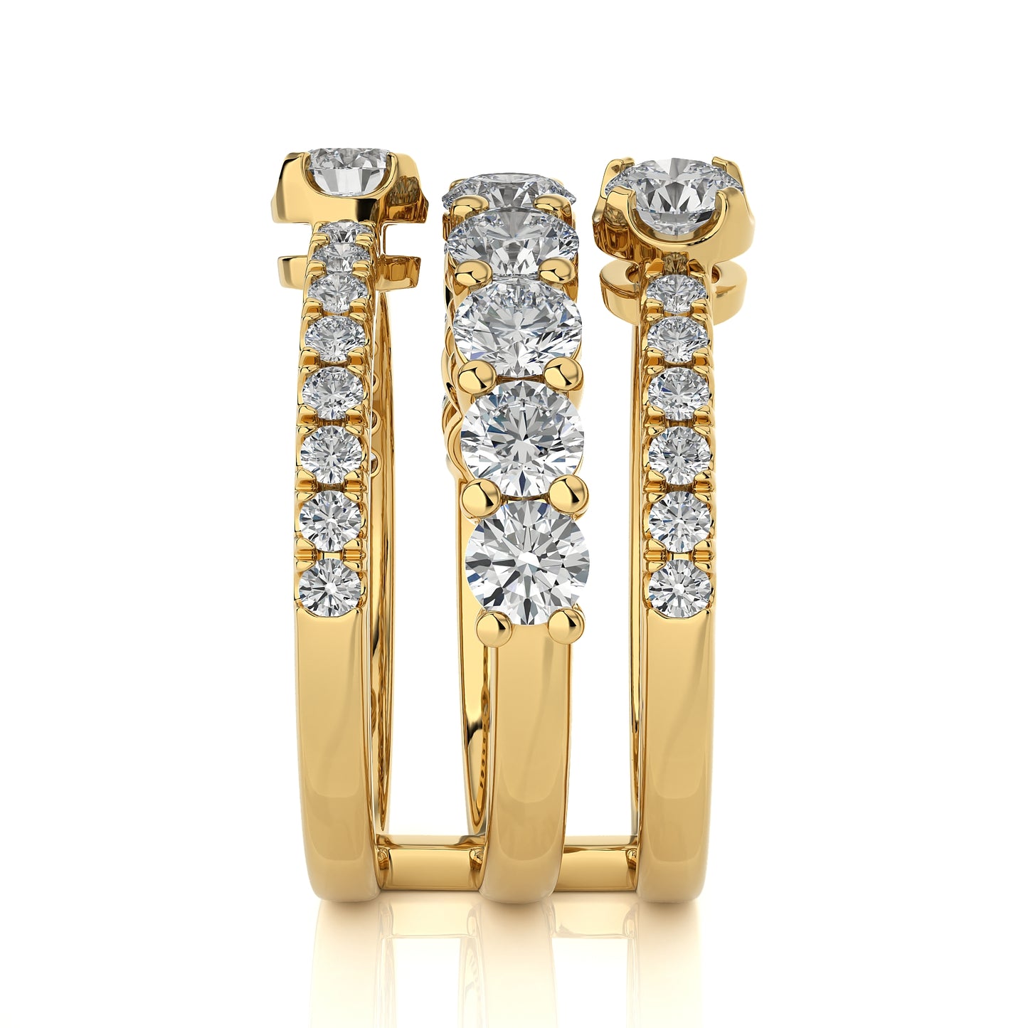 2.76 Ct Round Shape Fashion Engagement & Wedding Rings