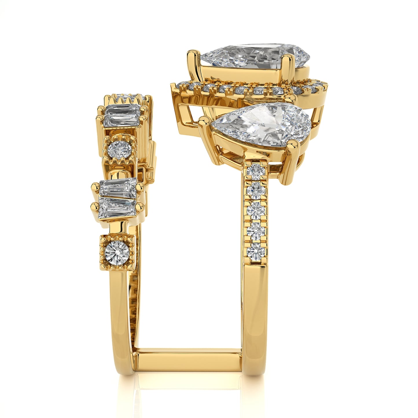 2.85 Ct Bridal Sets (Engagement Ring + Matching Band) & Wedding Rings