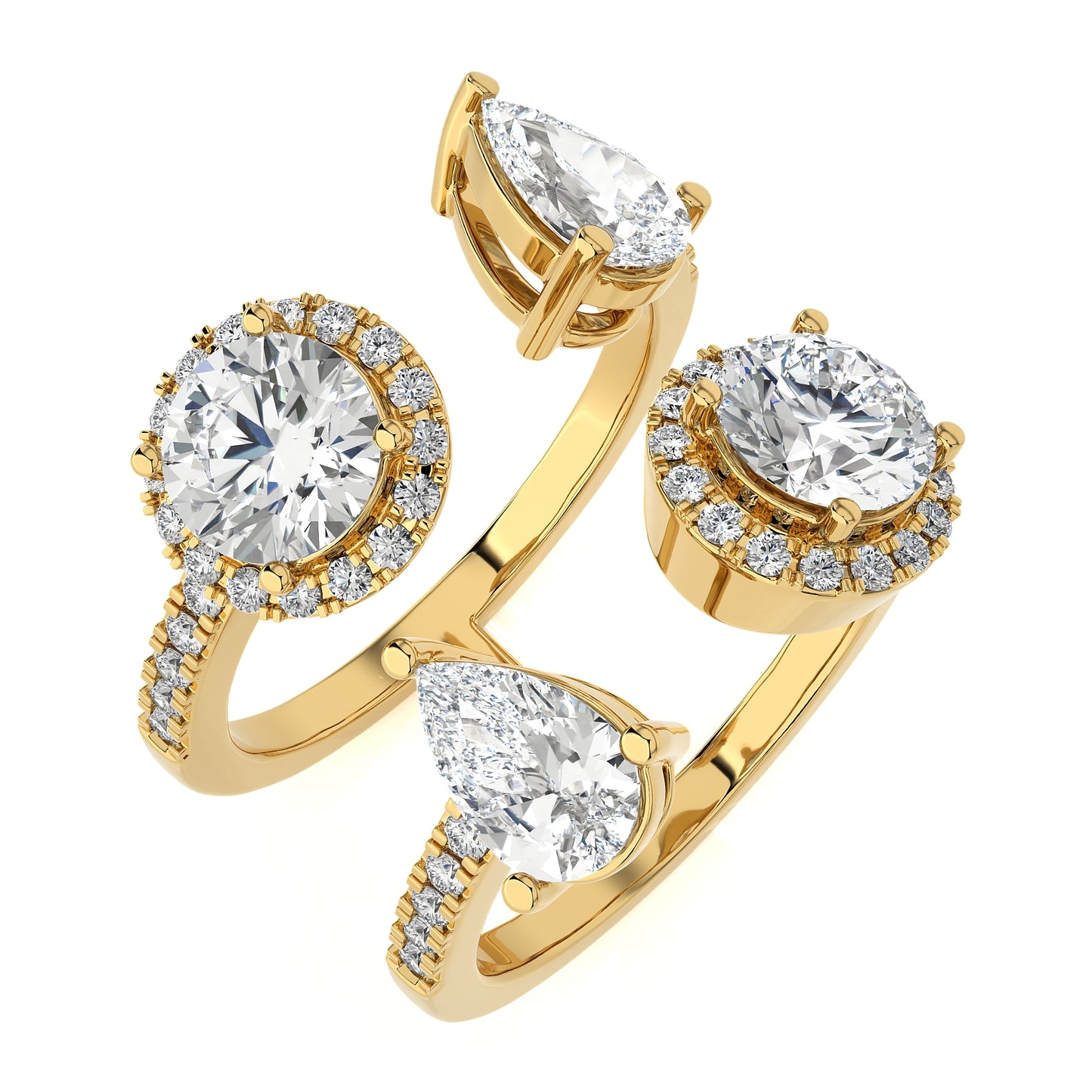 3.21 Ct Dual Elegance Fashion Engagement & Wedding Ring