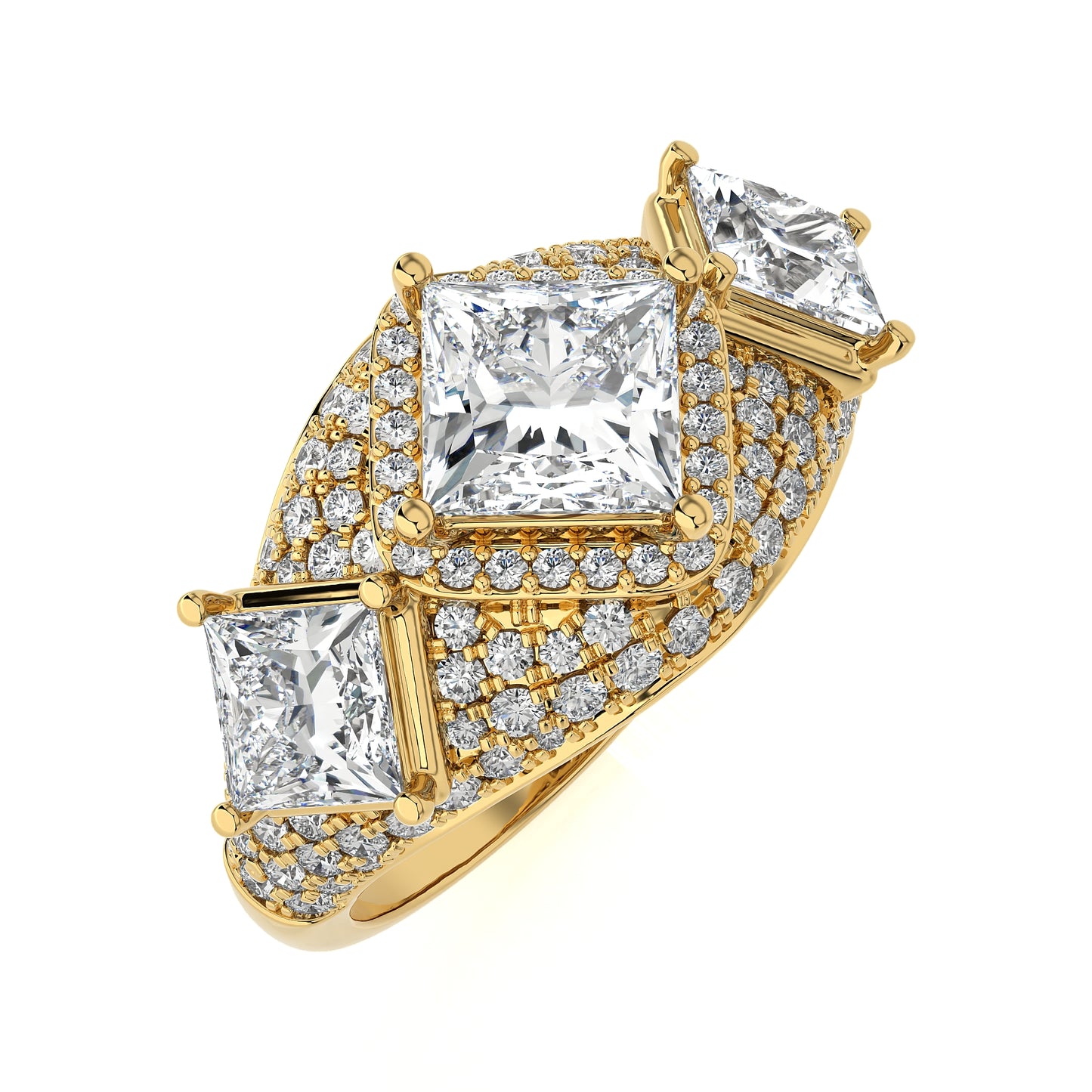 2.96 Ct Fashion Cocktail Ring & Wedding Rings