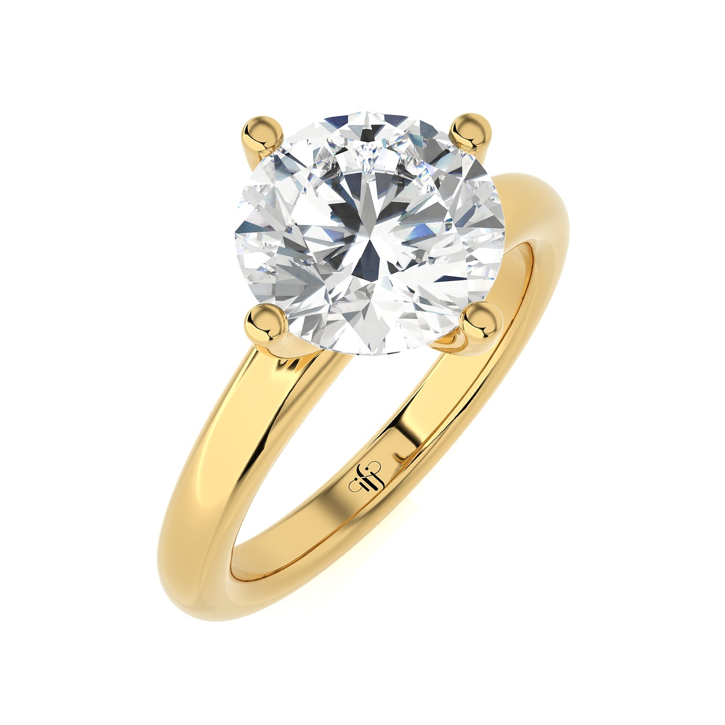 3.20 Ct Round Cut Large Solitaire Diamond Ring Engagement & Wedding Rings