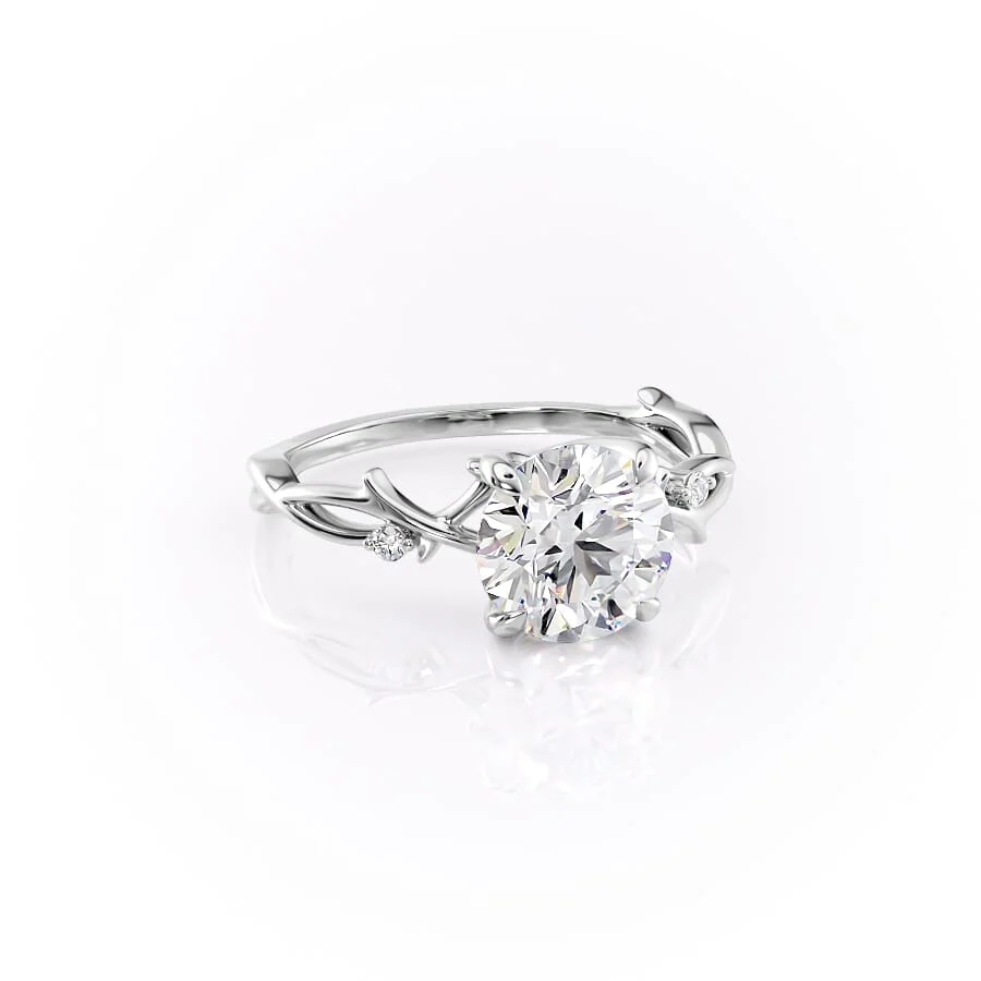 2.50 CT Round The Twig Engagement Ring