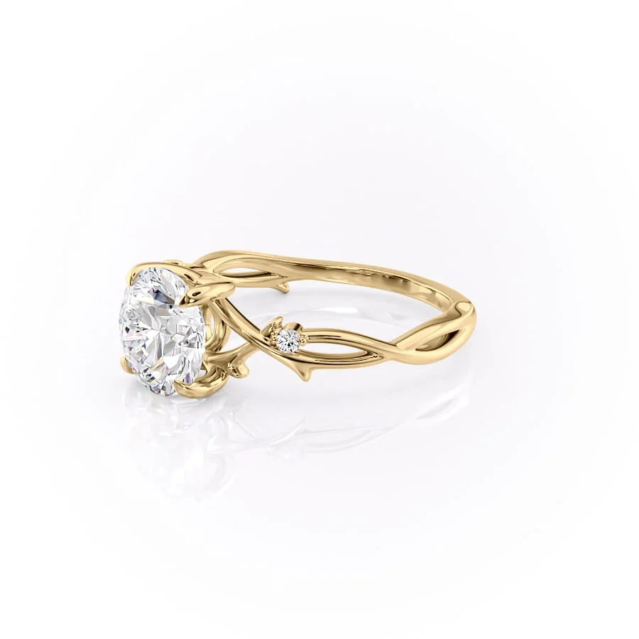 2.50 CT Round The Twig Engagement Ring