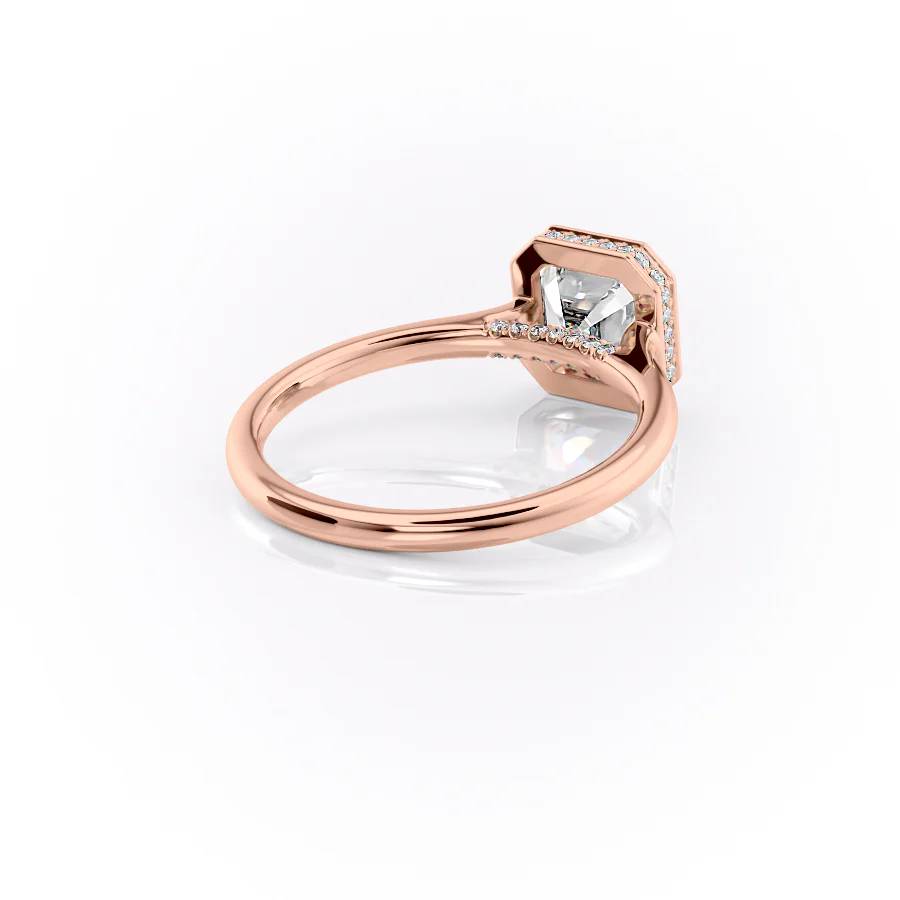 3.00 CT The Charlotte Asscher Bezel-Set Engagement Ring Pave-Set