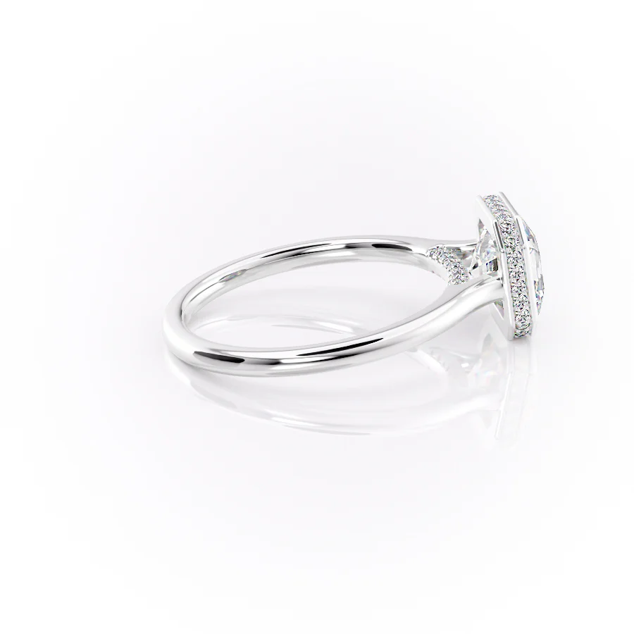 3.00 CT The Charlotte Asscher Bezel-Set Engagement Ring Pave-Set