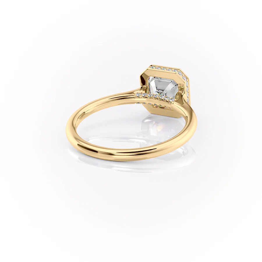 3.00 CT The Charlotte Asscher Bezel-Set Engagement Ring Pave-Set