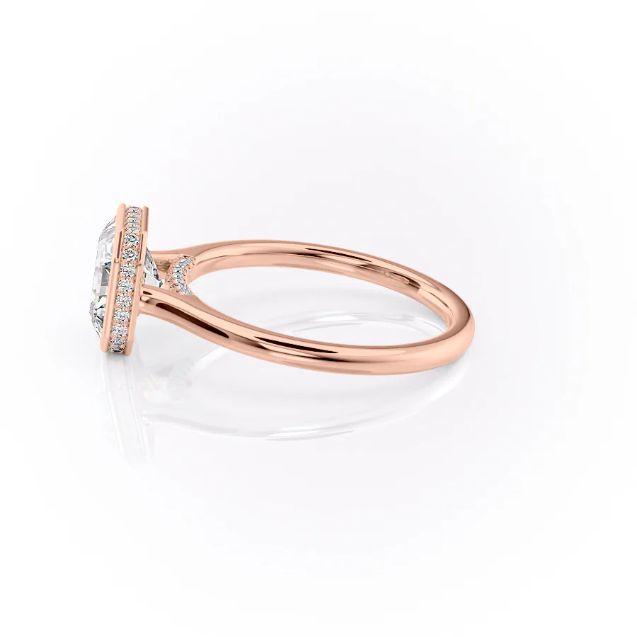 3.00 CT The Charlotte Asscher Bezel-Set Engagement Ring Pave-Set