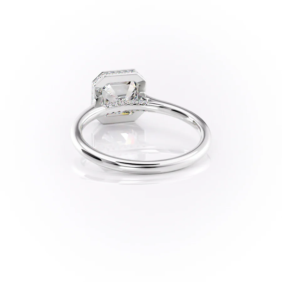 3.00 CT The Charlotte Asscher Bezel-Set Engagement Ring Pave-Set