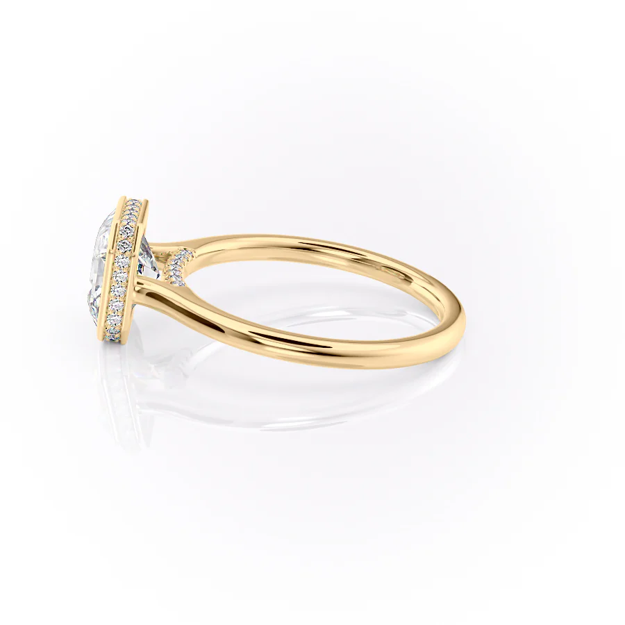 3.00 CT The Charlotte Asscher Bezel-Set Engagement Ring Pave-Set