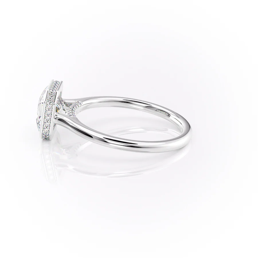 3.00 CT The Charlotte Asscher Bezel-Set Engagement Ring Pave-Set