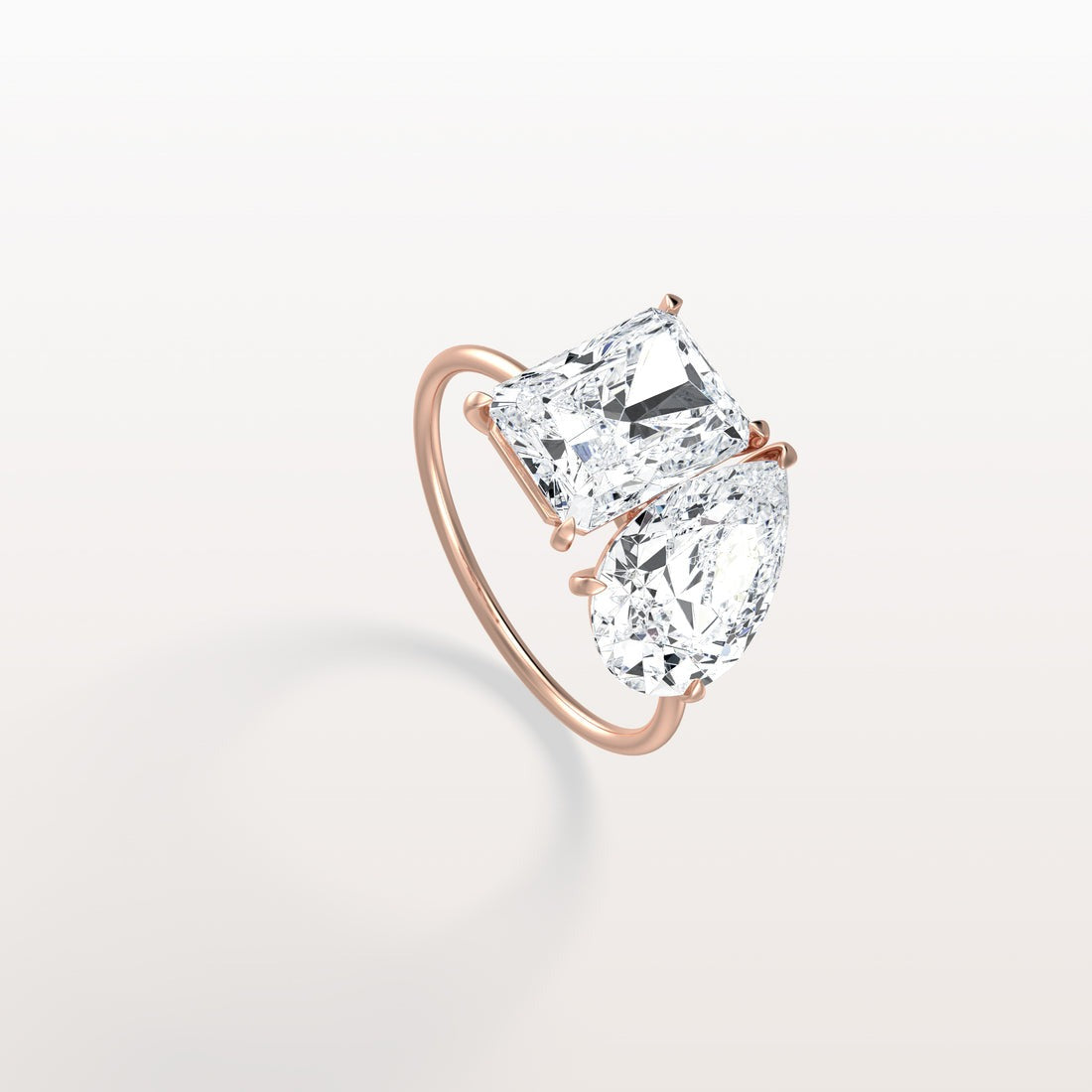 6.00 Ct In Radint Bardot Scallop Engagement Ring