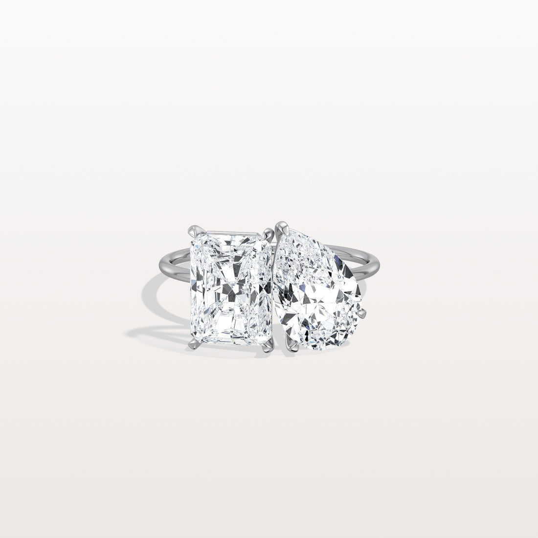 6.00 Ct In Radint Bardot Scallop Engagement Ring
