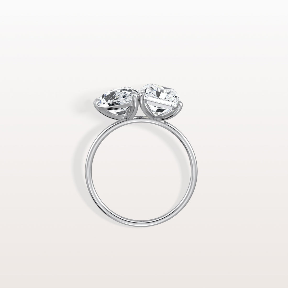 6.00 Ct In Radint Bardot Scallop Engagement Ring