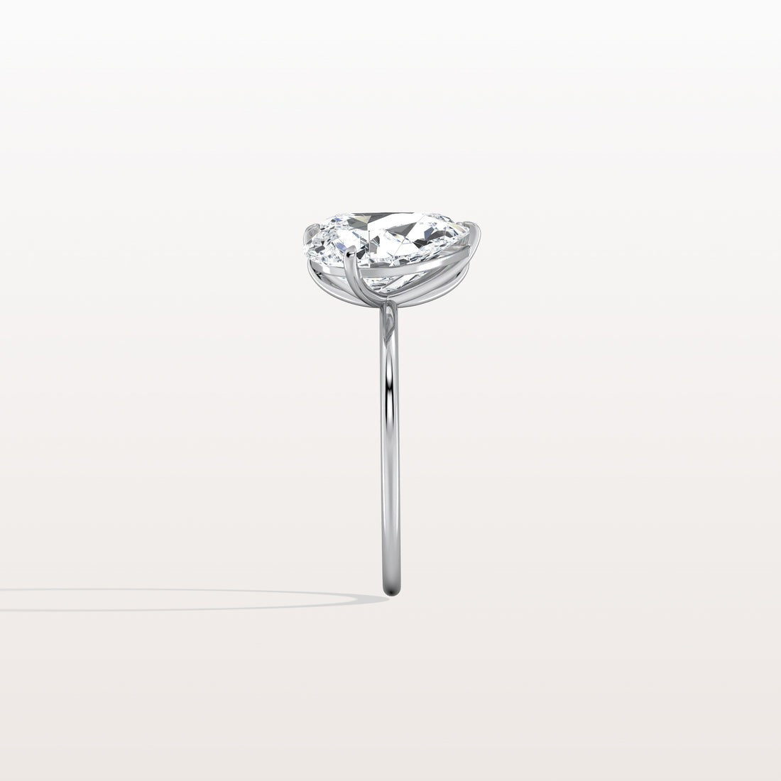 6.00 Ct In Radint Bardot Scallop Engagement Ring