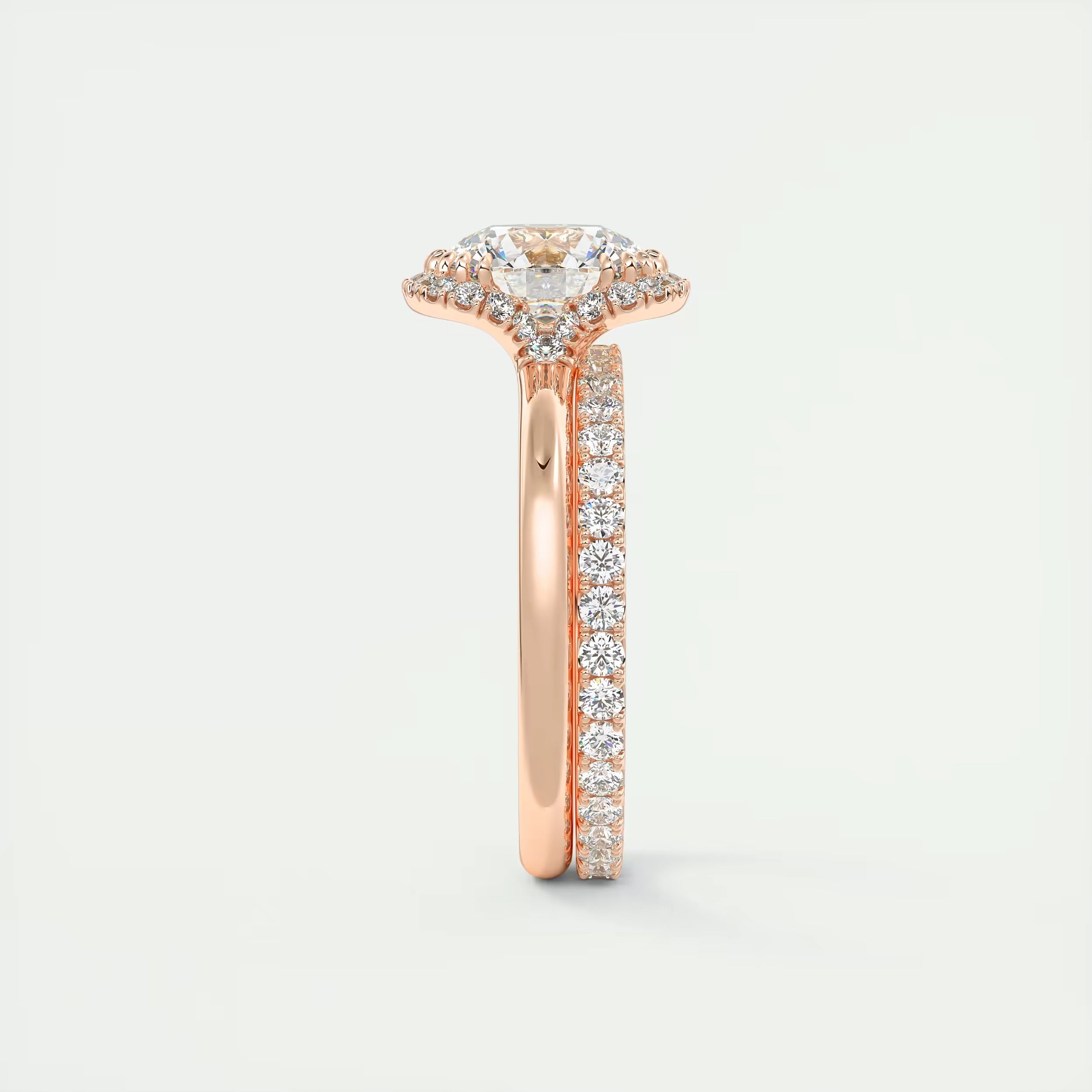 2.14 Ct In Round Bardot Scallop Engagement Rings