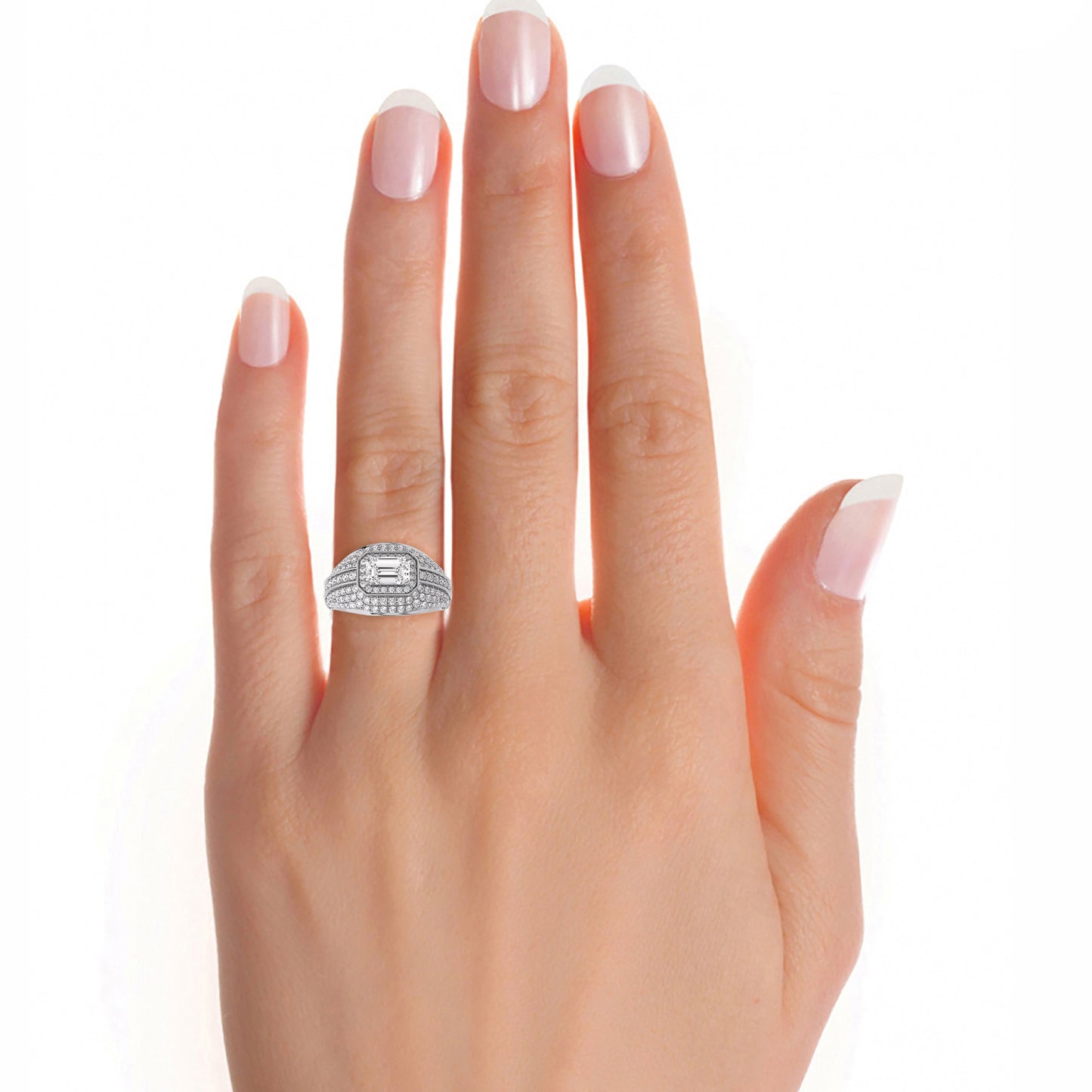 1.88 Ct Halo Vera Wang Love Collection & Engagement & Wedding Ring
