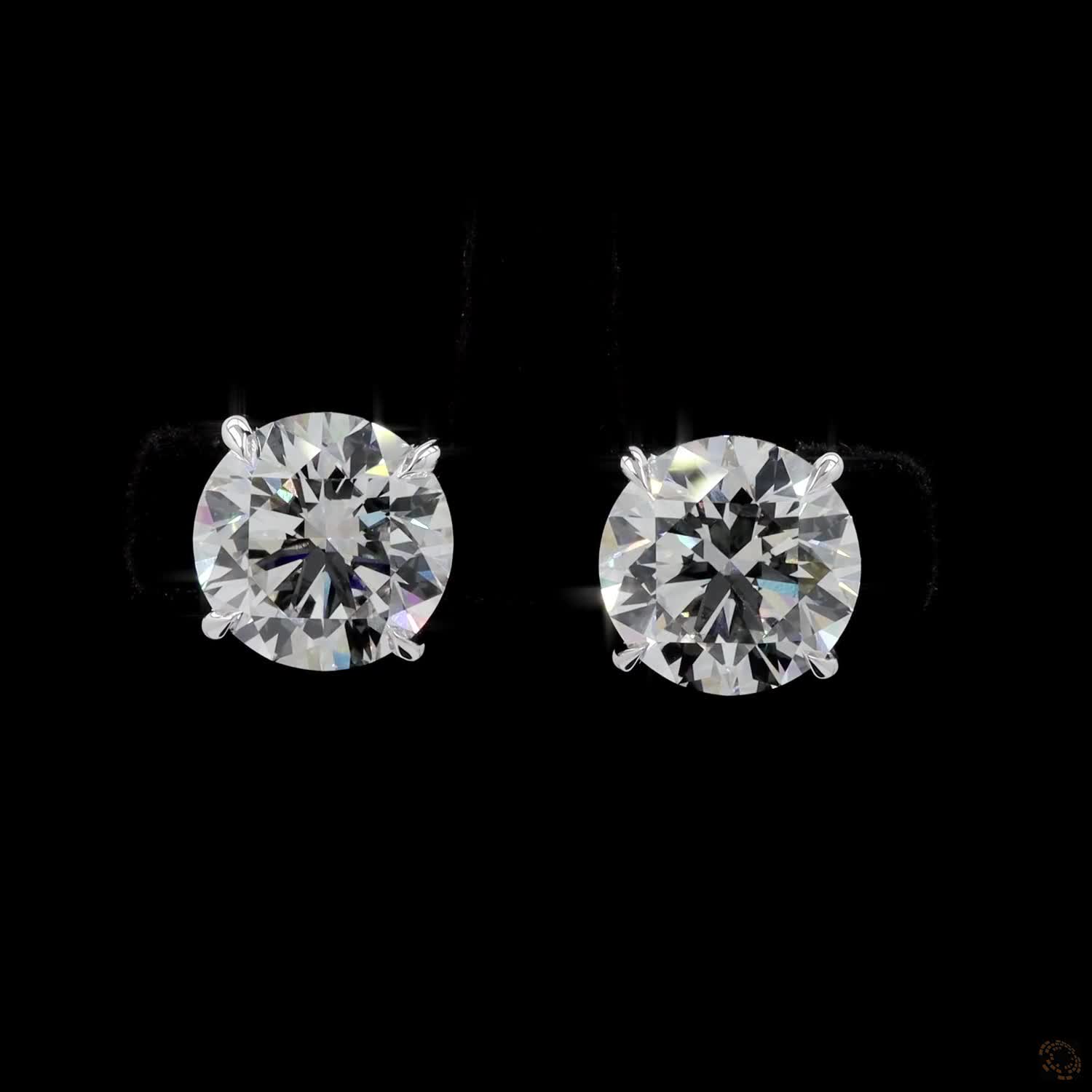 8.02 Ct A precise metal border fully encircles each diamond girdle, keeping the edges protected from bumps or chipping