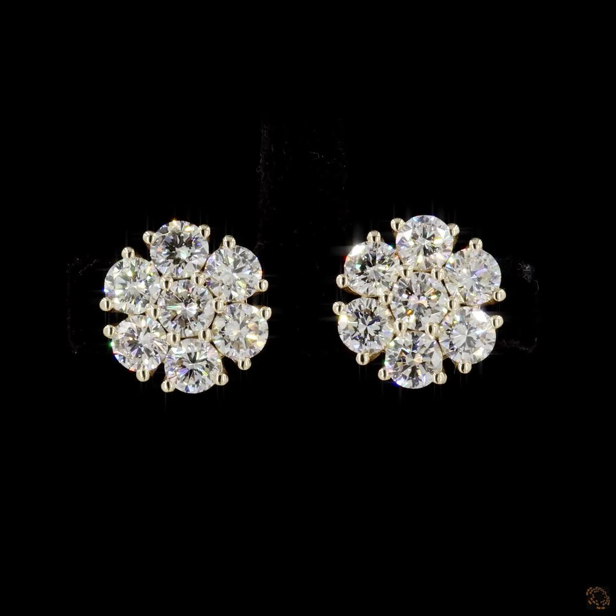 3.08 Ct Floral Modern Elegance, Brilliant Sparkle, Classic Luxury Fine Jewelry