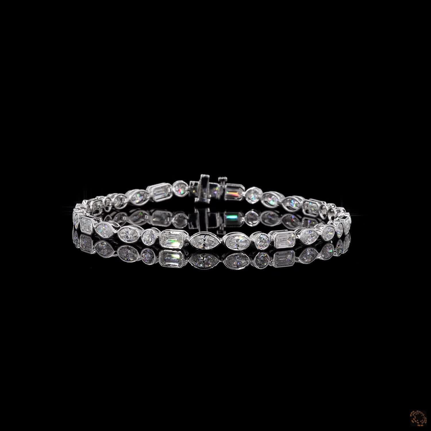6.55Ct Lab Grown Diamond Tennis Bracelet
