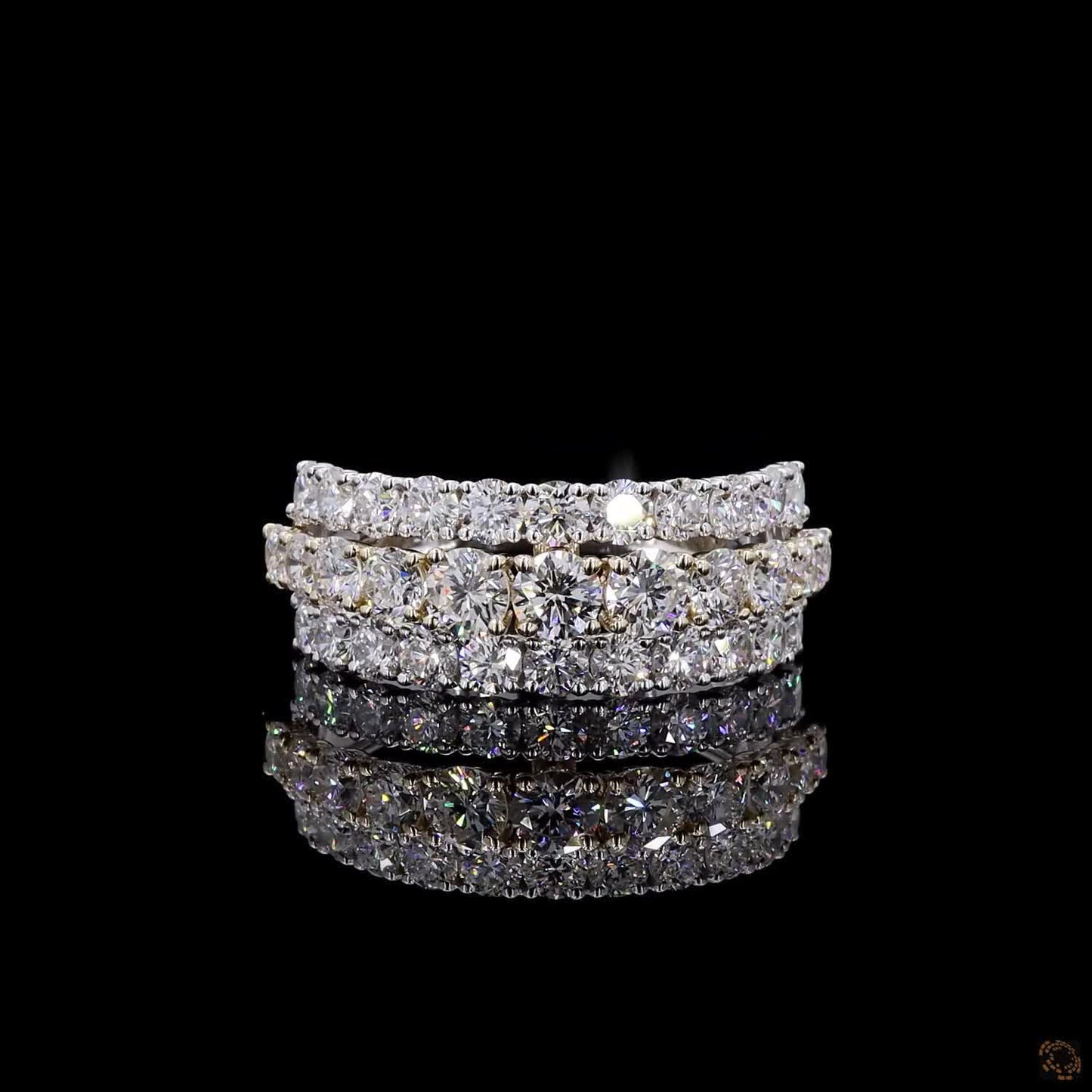 2.64 Ct Round Cut Diamond Engagement Ring, Customized Diamond Ring