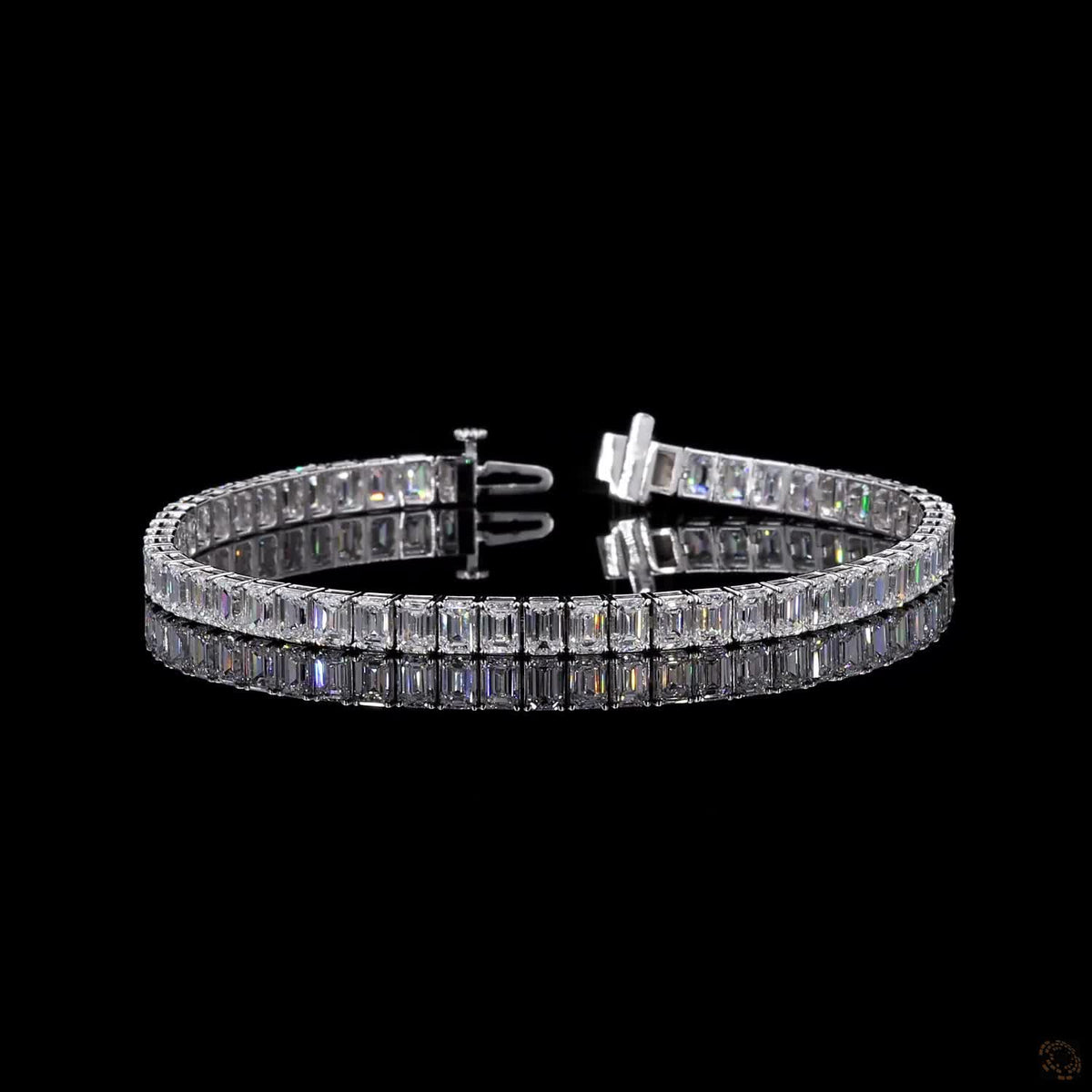 12.18 Ct Emerald Cut Vertical  North-South basket setting orientation