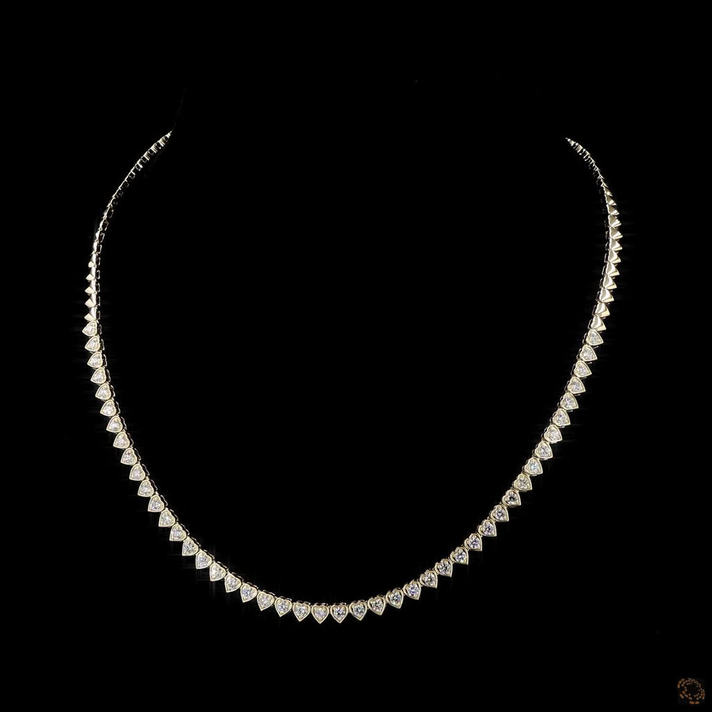 2.91Ct Lab Grown Diamond Round Tennis Necklace