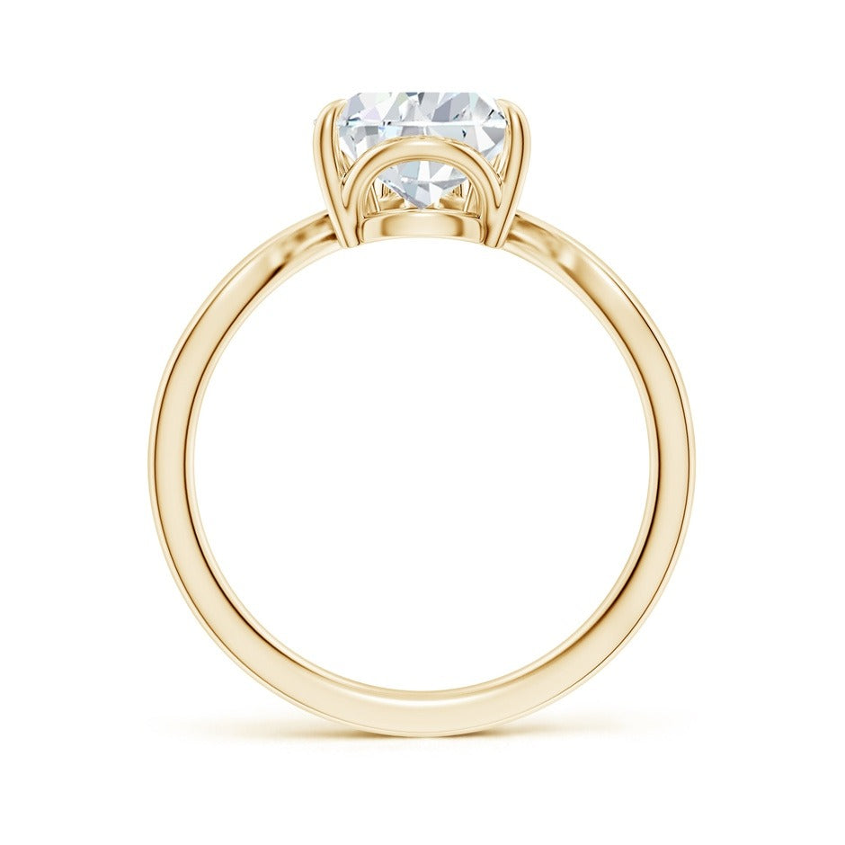 2.65 Ct In Pear Bardot Scallop Engagement Ring