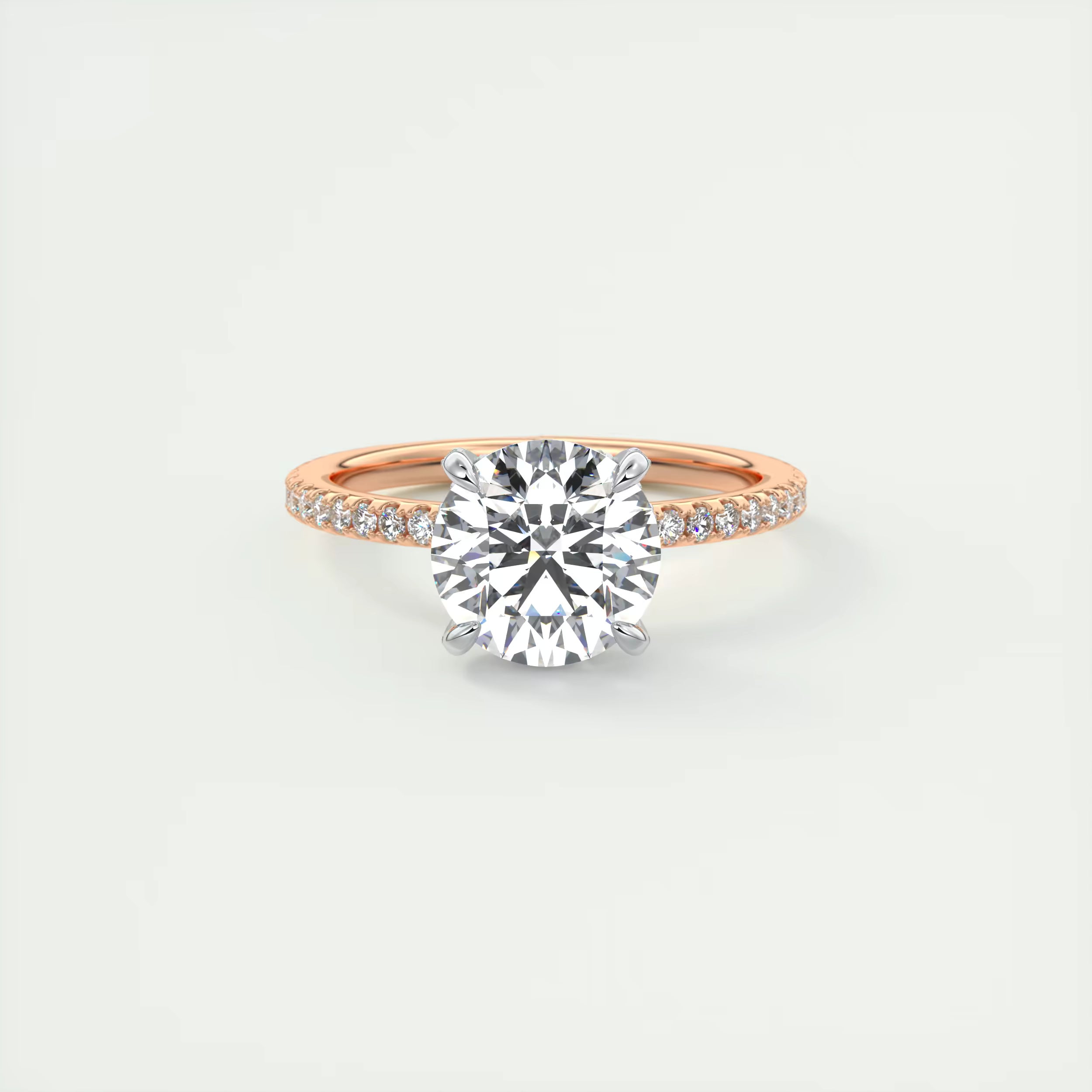 2.00 Ct Round Solitaire Forever Love Engagement Rings