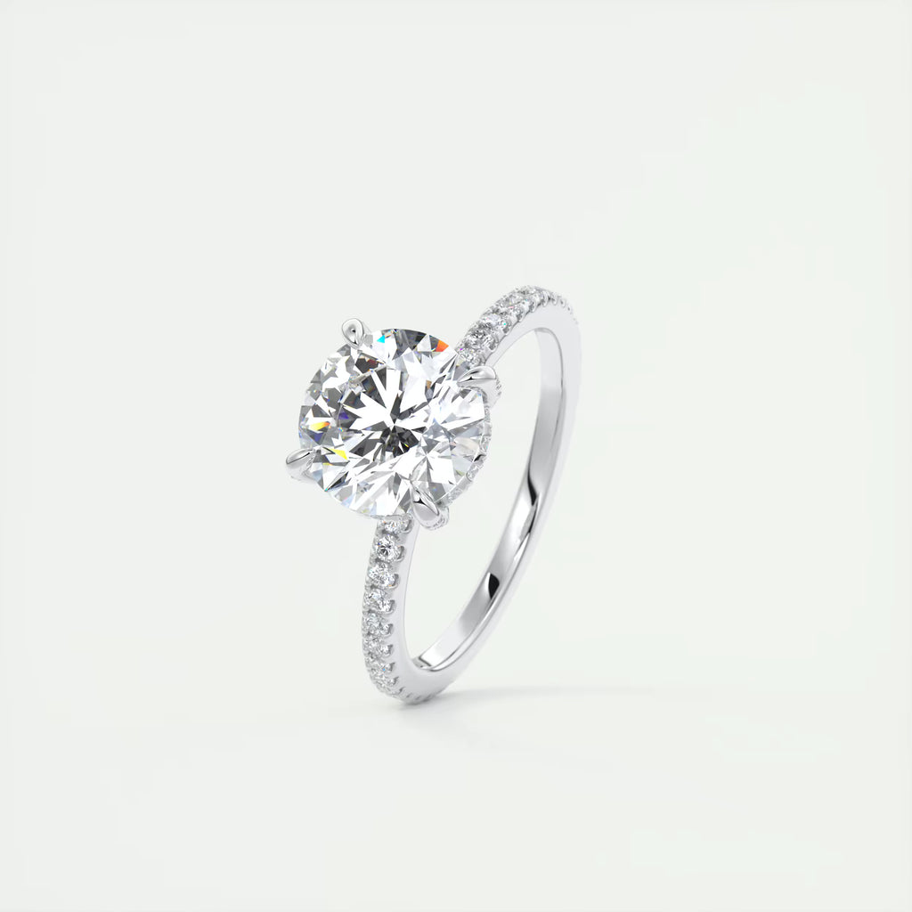 2.00 Ct Round Solitaire Forever Love Engagement Rings