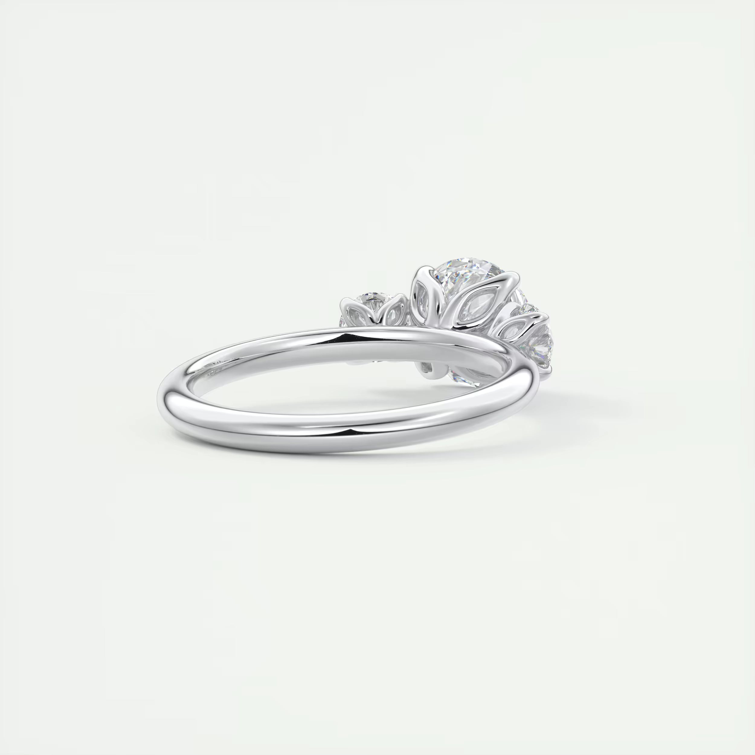 2.00 Ct Round Solitaire Ring Three Stone Ring Engagement Rings