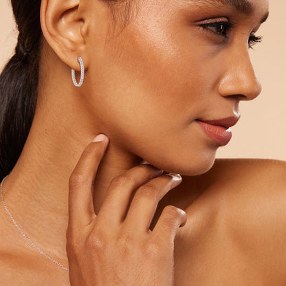 2.00 Ct Elegance Round Dome Hoops