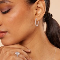 2.00 Ct Elegance Round Dome Hoops