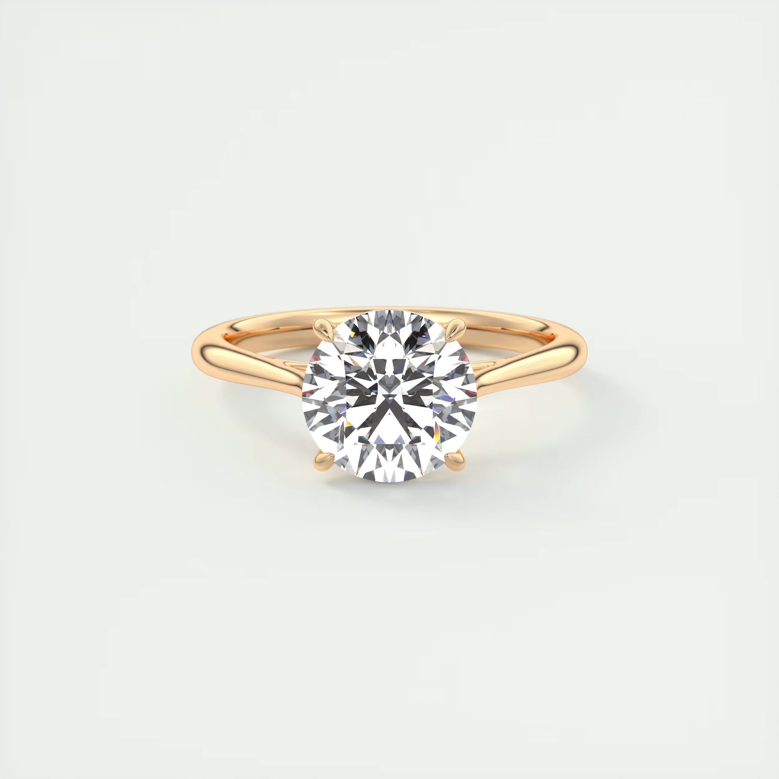 2.00 Ct Round Solitaire with Four Eagle Claws Set Engagement Rings