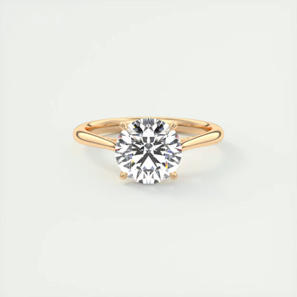 4-5 GM Round Solitaire with Four Eagle Claws Set Engagement Rings
