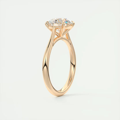 4-5 GM Round Solitaire with Four Eagle Claws Set Engagement Rings