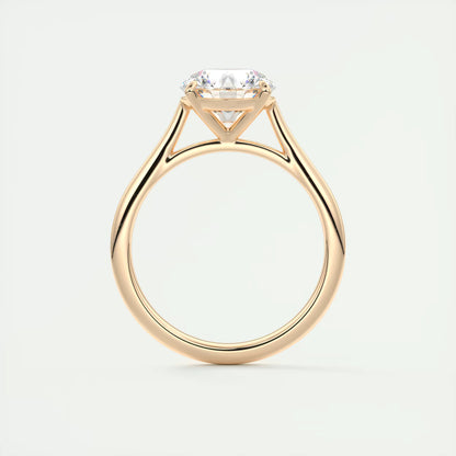4-5 GM Round Solitaire with Four Eagle Claws Set Engagement Rings