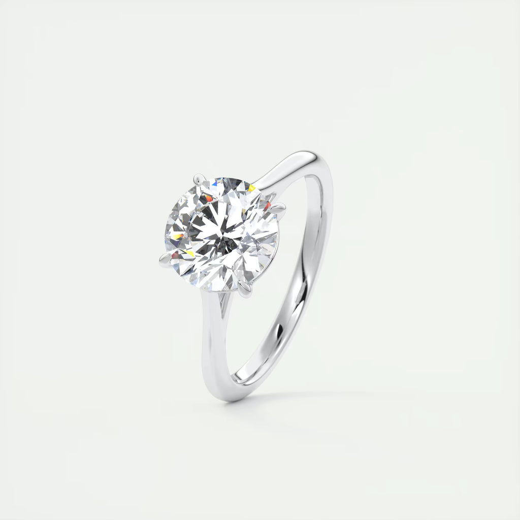 2.00 Ct Round Solitaire with Four Eagle Claws Set Engagement Rings