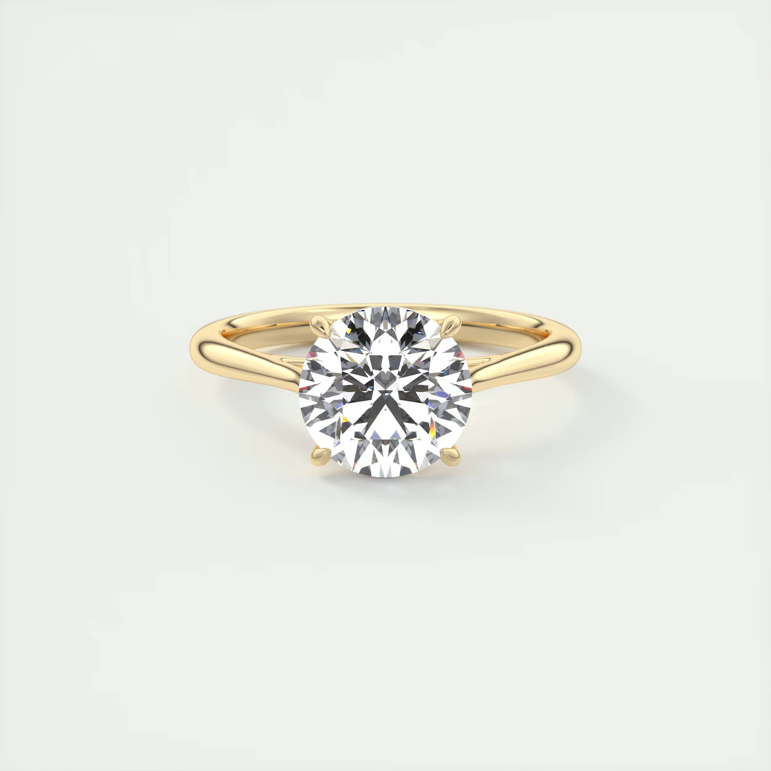 2.00 Ct Round Solitaire with Four Eagle Claws Set Engagement Rings
