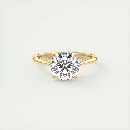 4-5 GM Round Solitaire with Four Eagle Claws Set Engagement Rings