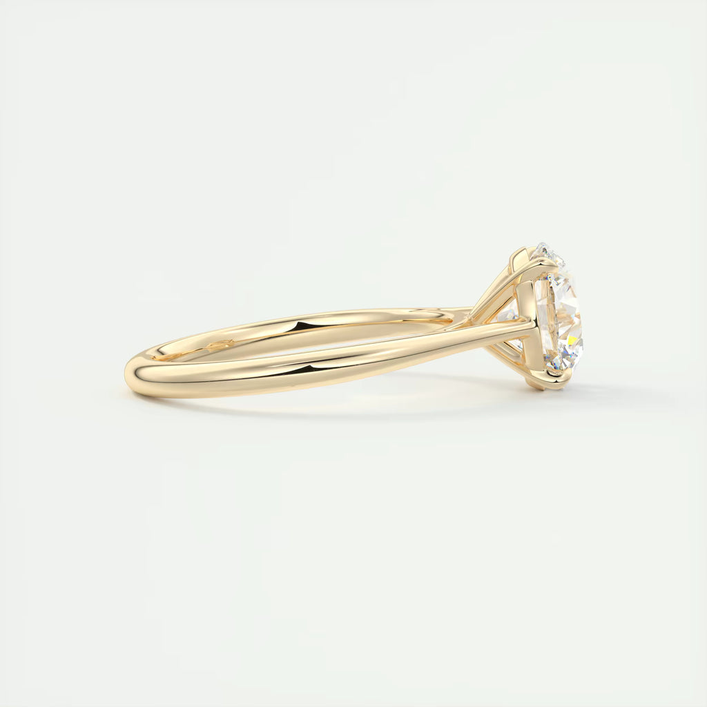 2.00 Ct Round Solitaire with Four Eagle Claws Set Engagement Rings