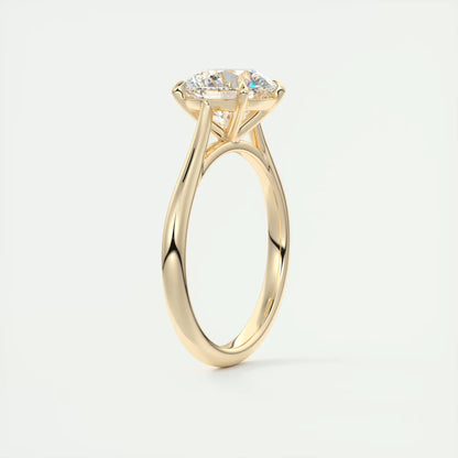 4-5 GM Round Solitaire with Four Eagle Claws Set Engagement Rings