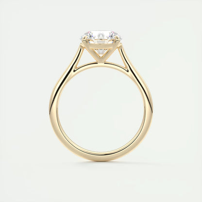 4-5 GM Round Solitaire with Four Eagle Claws Set Engagement Rings