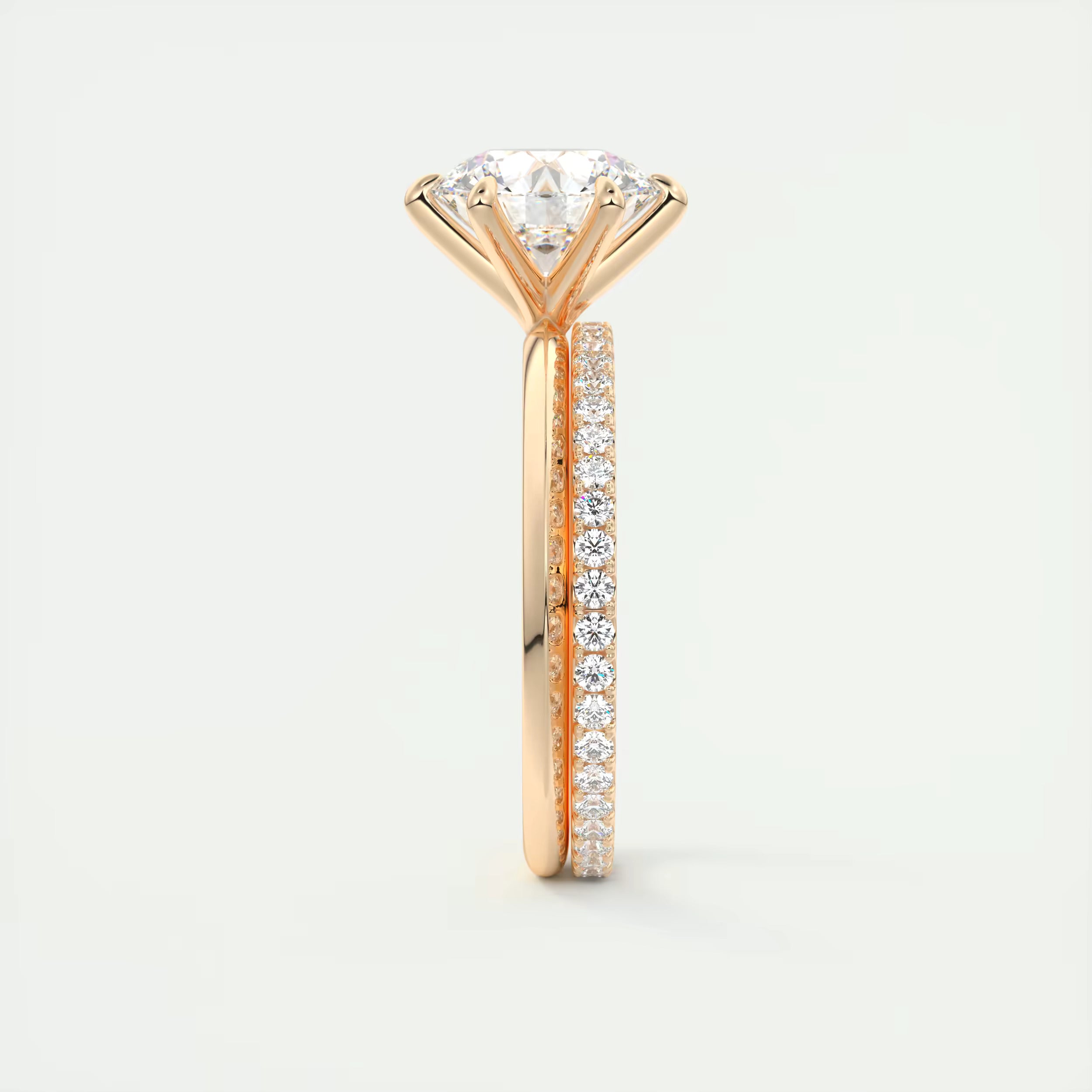 2.00 Ct Round Solitaire Ring, Knife Edge Band Engagement Rings