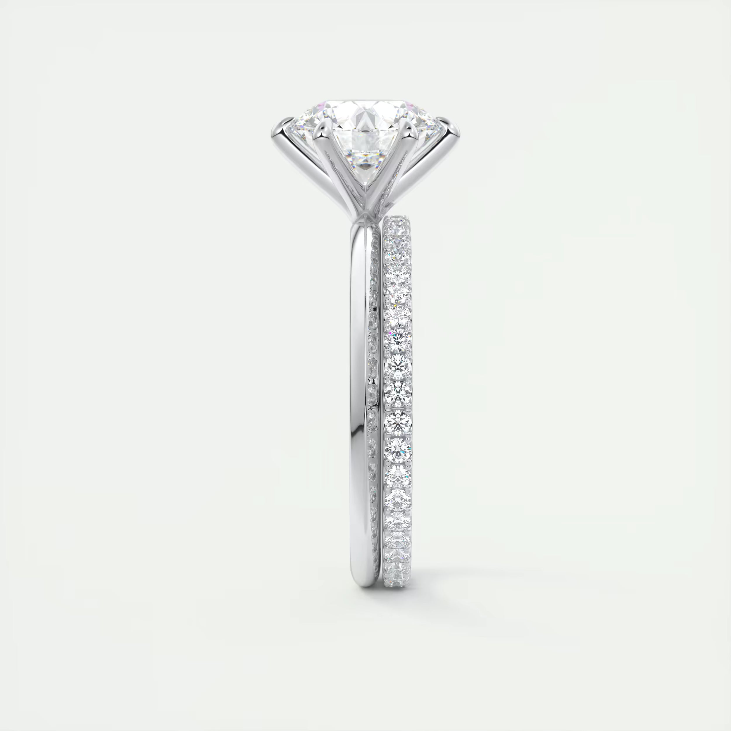 2.00 Ct Round Solitaire Ring, Knife Edge Band Engagement Rings