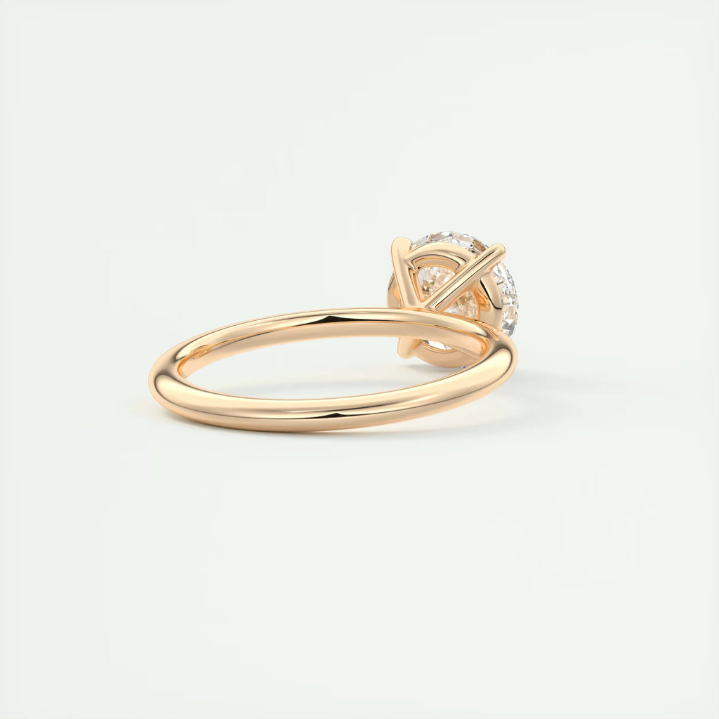 2.00 Ct  Round Solitaire with Four Eagle Claws Set Engagement Ring