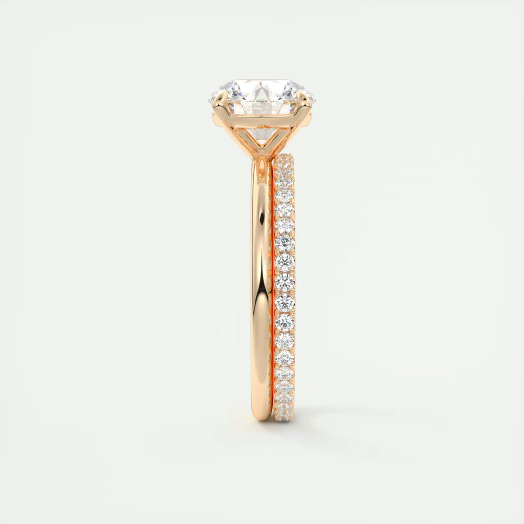 2.00 Ct  Round Solitaire with Four Eagle Claws Set Engagement Ring