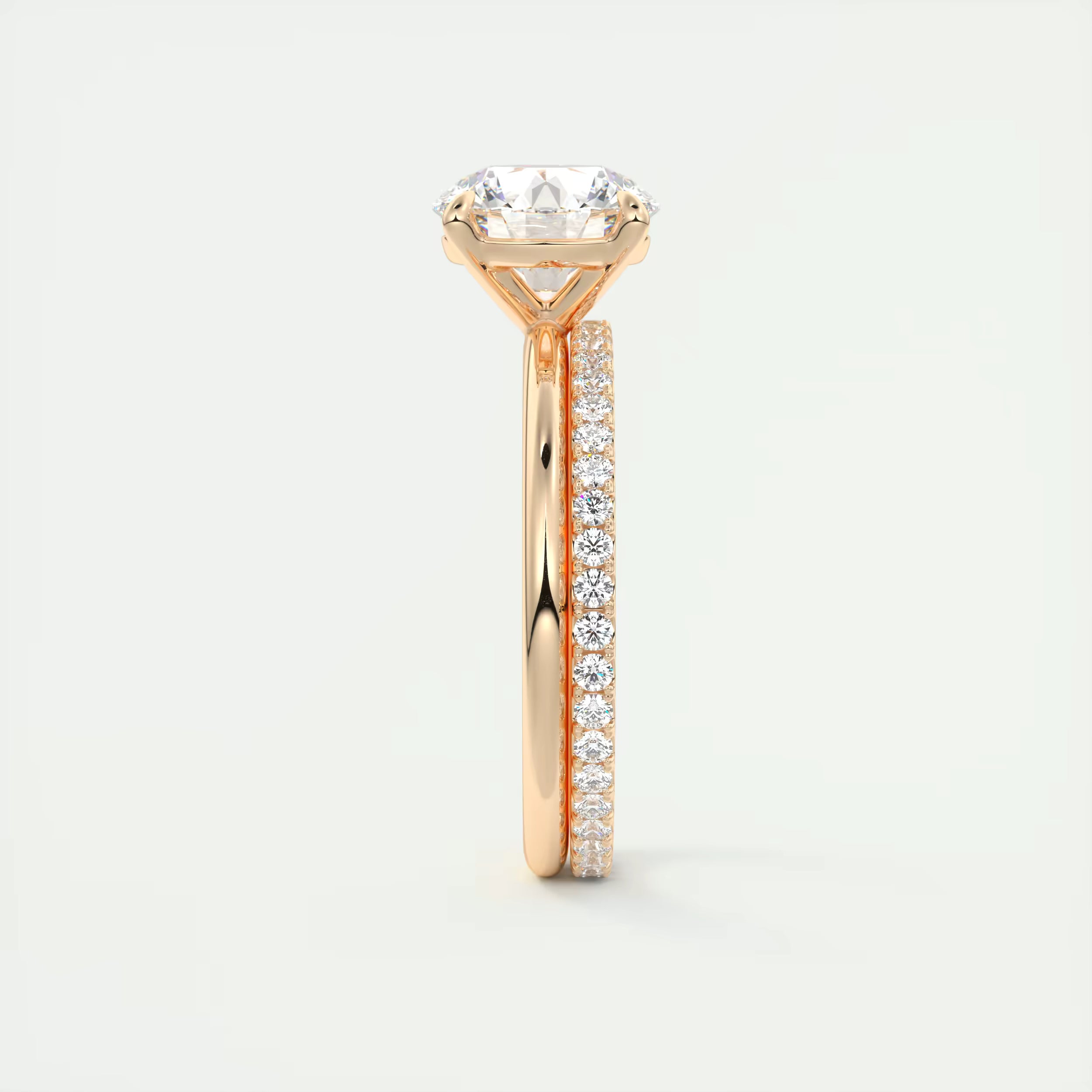 2.00 Ct  Round Solitaire with Four Eagle Claws Set Engagement Ring