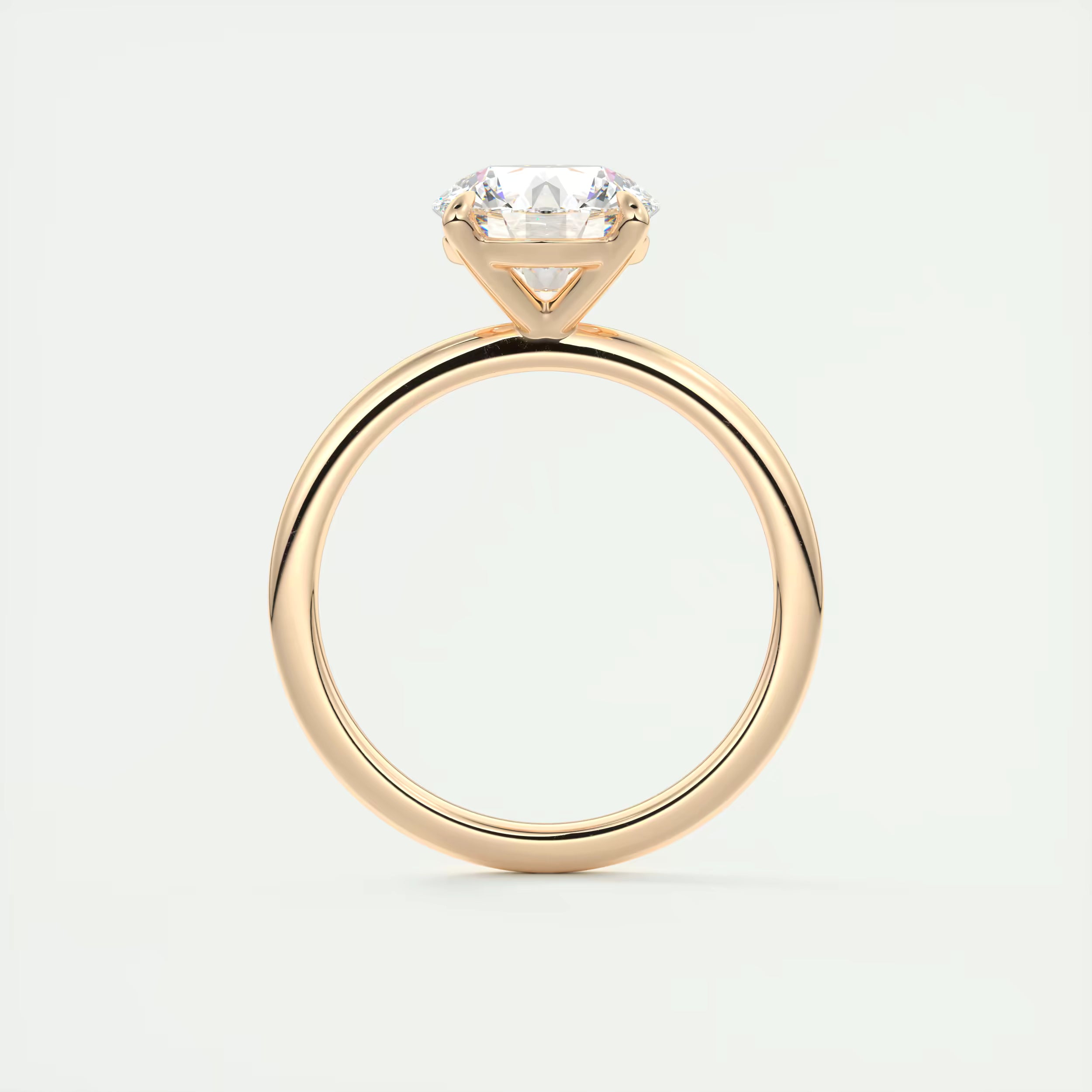 2.00 Ct  Round Solitaire with Four Eagle Claws Set Engagement Ring