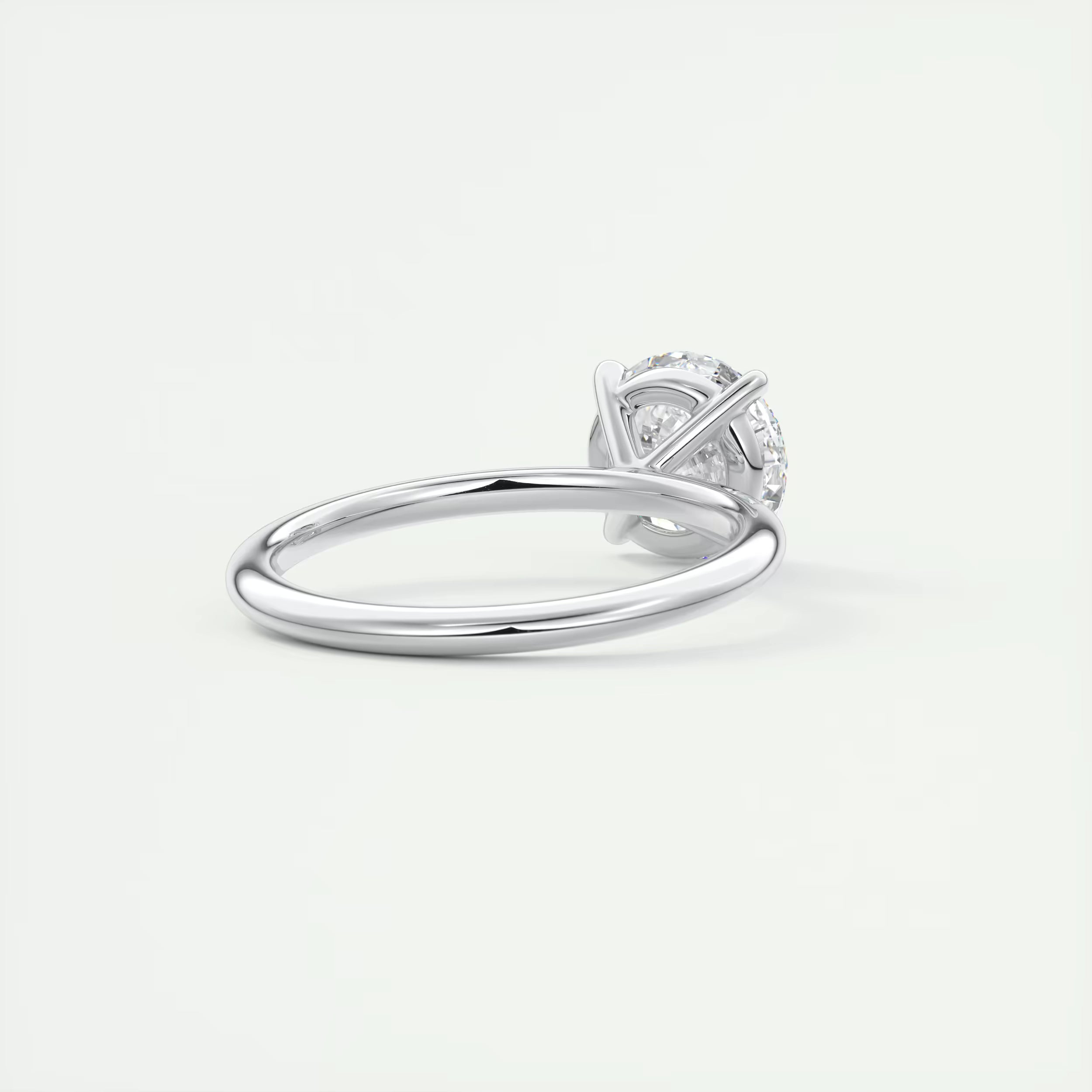 2.00 Ct  Round Solitaire with Four Eagle Claws Set Engagement Ring